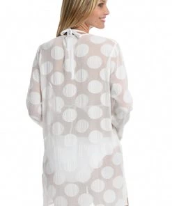 La Blanca Mod For Dot V-Neck Tunic