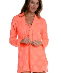 La Blanca Mod For Dot V-Neck Tunic