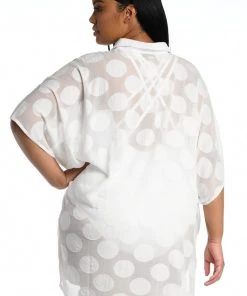 La Blanca Mod For Dot Convertible Shirt Dress Cover Ups