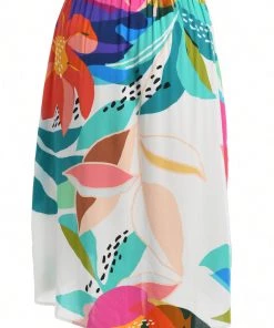 La Blanca Cover Ups Eclectic Shore Midi Skirt