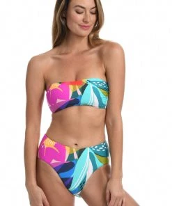La Blanca Eclectic Shore Bandeau Bikini Top Tops