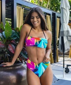 La Blanca Bottoms Eclectic Shore V-Front High Waist Bottom