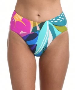 La Blanca Bottoms Eclectic Shore V-Front High Waist Bottom