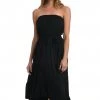 La Blanca Cover Ups Draped Darling Strapless Midi Dress
