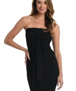 La Blanca Cover Ups Draped Darling Tie Front Wrap Skirt