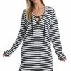 La Blanca Static Stripe V-Neck Tunic