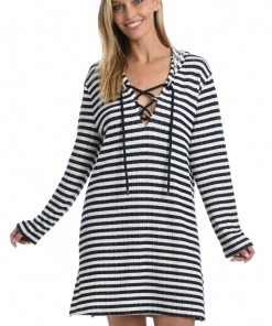 La Blanca Static Stripe V-Neck Tunic