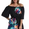La Blanca Prism Palm Off The Shoulder Cover-Up Dress