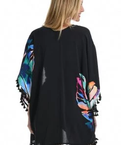La Blanca Cover Ups Prism Palm Kimono