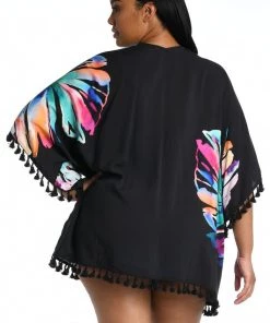 La Blanca Cover Ups Prism Palm Kimono