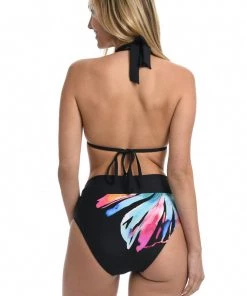 La Blanca Tops Prism Palm Halter Triangle Top