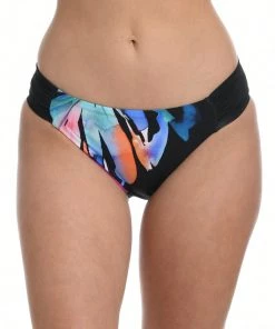La Blanca Bottoms Prism Palm Side Shirred Hipster Bottom