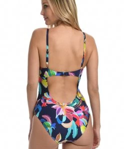 La Blanca By The Sea Twist Keyhole One Piece