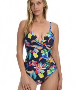 La Blanca By The Sea Twist Keyhole One Piece