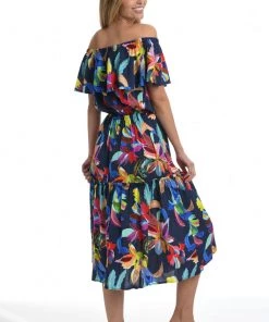 La Blanca By The Sea Off The Shoulder Cover-Up Dress Cover Ups