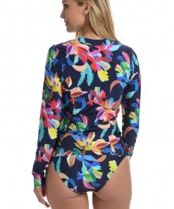 La Blanca Tops By The Sea Half Zip Rashguard