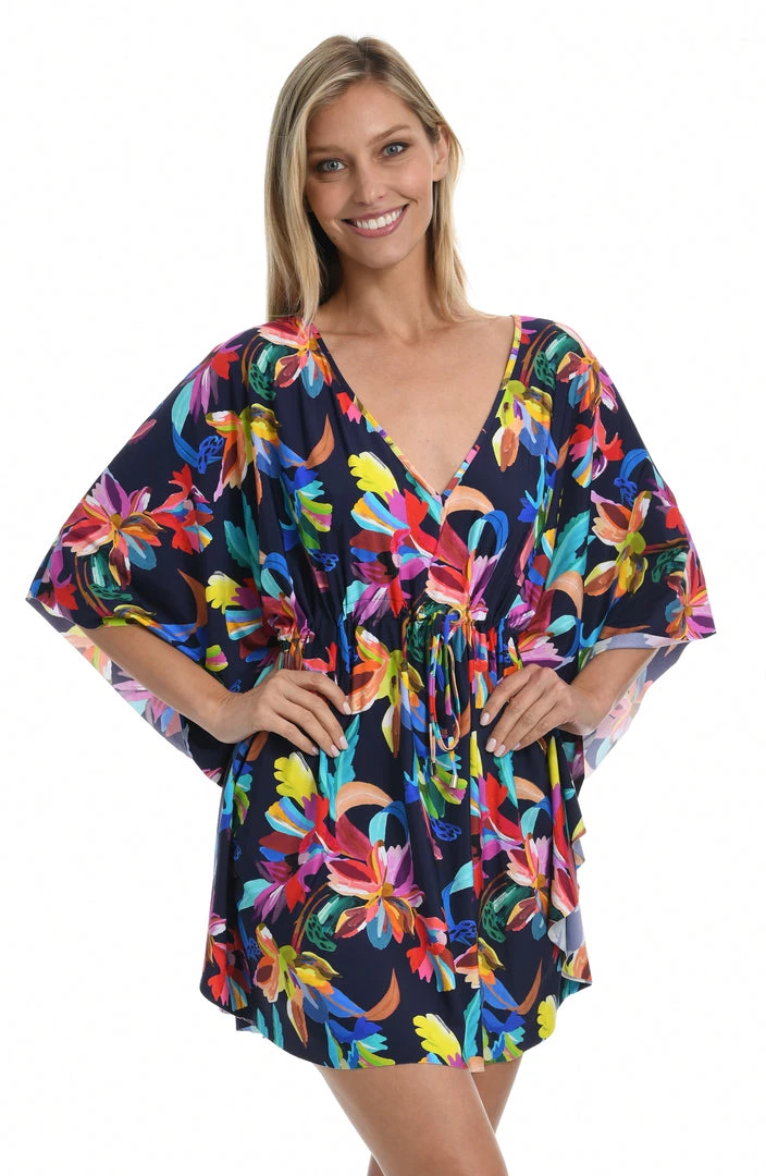 La Blanca Cover Ups By The Sea V-Neck Caftan