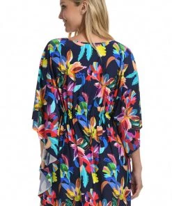 La Blanca Cover Ups By The Sea V-Neck Caftan