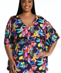 La Blanca Cover Ups By The Sea V-Neck Caftan