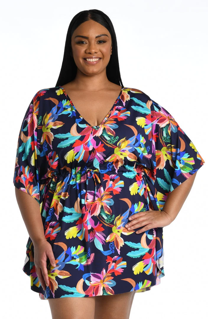 La Blanca Cover Ups By The Sea V-Neck Caftan