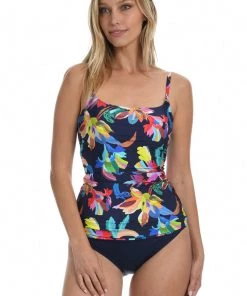 La Blanca Tops By The Sea Lingerie Strap Underwire* Tankini Top