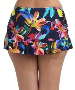 La Blanca Bottoms By The Sea Asymmetrical Ruffle Skirt