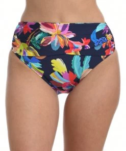 La Blanca Bottoms By The Sea Mid Waist Sash Band Bottom