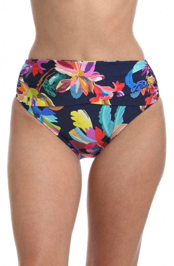 La Blanca Bottoms By The Sea Mid Waist Sash Band Bottom