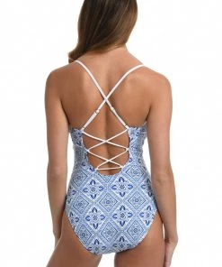 La Blanca Mediterranean Breeze Strappy Back One Piece One-Piece