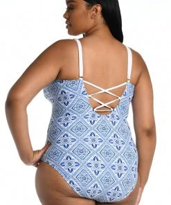 La Blanca Mediterranean Breeze Strappy Back One Piece One-Piece