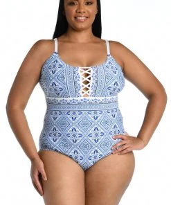 La Blanca Mediterranean Breeze Strappy Back One Piece One-Piece