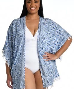 La Blanca Cover Ups Mediterranean Breeze Kimono