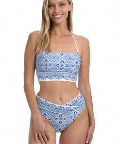 La Blanca Mediterranean Breeze Bandeau Midkini Top