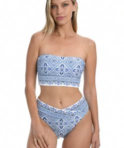 La Blanca Mediterranean Breeze Bandeau Midkini Top