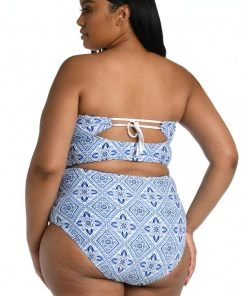 La Blanca Mediterranean Breeze Bandeau Midkini Top