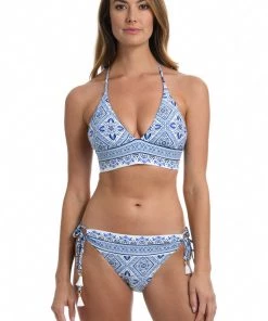 La Blanca Tops Mediterranean Breeze Halter Triangle Top