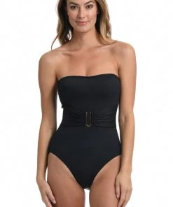 La Blanca Island Goddess Bandeau Mio One-Piece