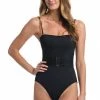 La Blanca Island Goddess Bandeau Mio One-Piece