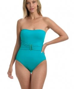 La Blanca One-Piece Island Goddess Bandeau Mio