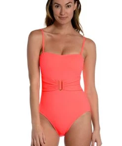 La Blanca One-Piece Island Goddess Bandeau Mio