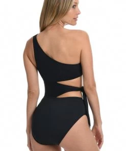 La Blanca One-Piece Island Goddess Cutout One Shoulder Mio