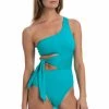 La Blanca Island Goddess Cutout One Shoulder Mio One-Piece