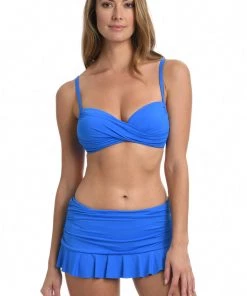 La Blanca Island Goddess Over The Shoulder Wrap Top