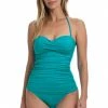 La Blanca Tops Island Goddess Bandeau Tankini Top