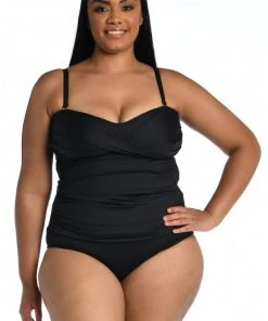 La Blanca Island Goddess Bandeau Tankini Top