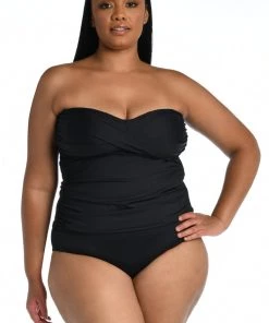 La Blanca Island Goddess Bandeau Tankini Top