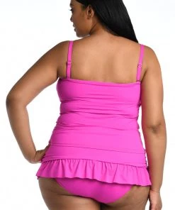 La Blanca Tops Island Goddess Bandeau Tankini Top