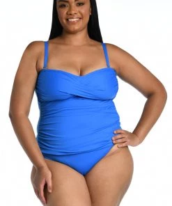 La Blanca Island Goddess Bandeau Tankini Top