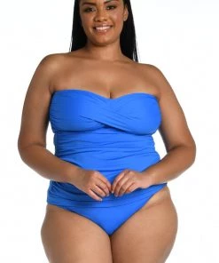 La Blanca Island Goddess Bandeau Tankini Top