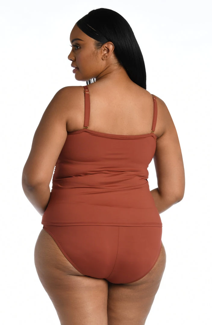 La Blanca Tops Island Goddess Bandeau Tankini Top